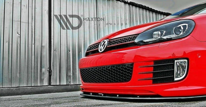 Front Ansatz für VER.2 VW GOLF 6 (FÜR GOLF GTI 35TH) schwarz Hochglanz