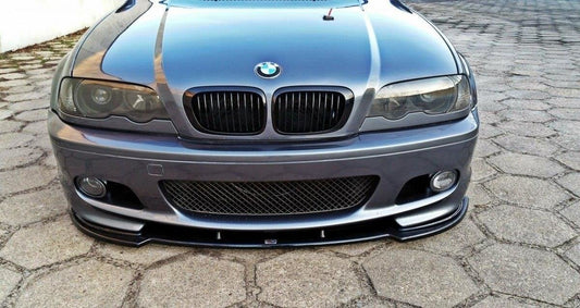 Front Ansatz V.1 für BMW 3er E46 M Paket COUPE schwarz Hochglanz