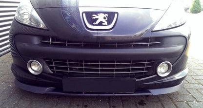 Front Ansatz für PEUGEOT 207 vor Facelift schwarz matt