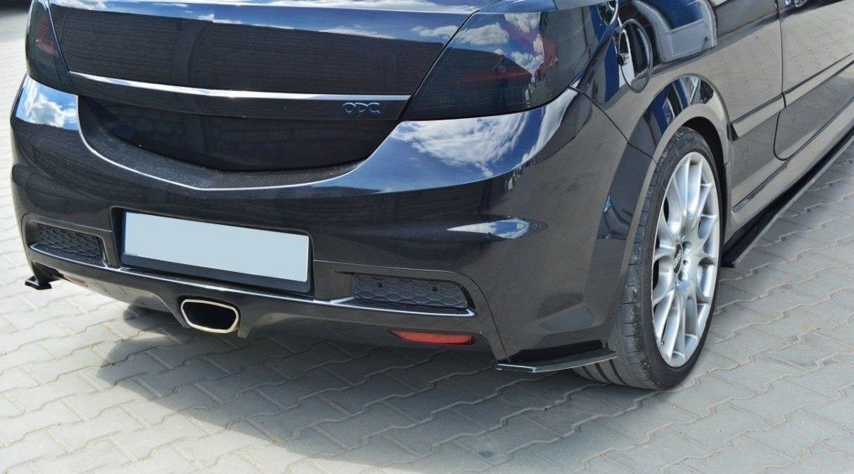 Heck Ansatz Flaps Diffusor für OPEL ASTRA H (FOR OPC / VXR) Carbon Look