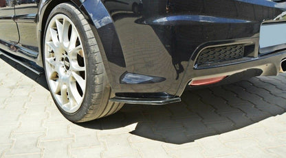 Heck Ansatz Flaps Diffusor für OPEL ASTRA H (FOR OPC / VXR) schwarz matt