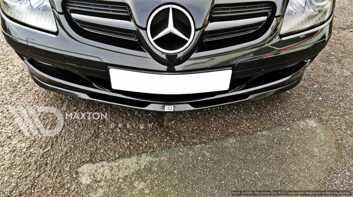 Front Ansatz für MERCEDES SLK R171 STANDARD STOßSTANGE schwarz matt