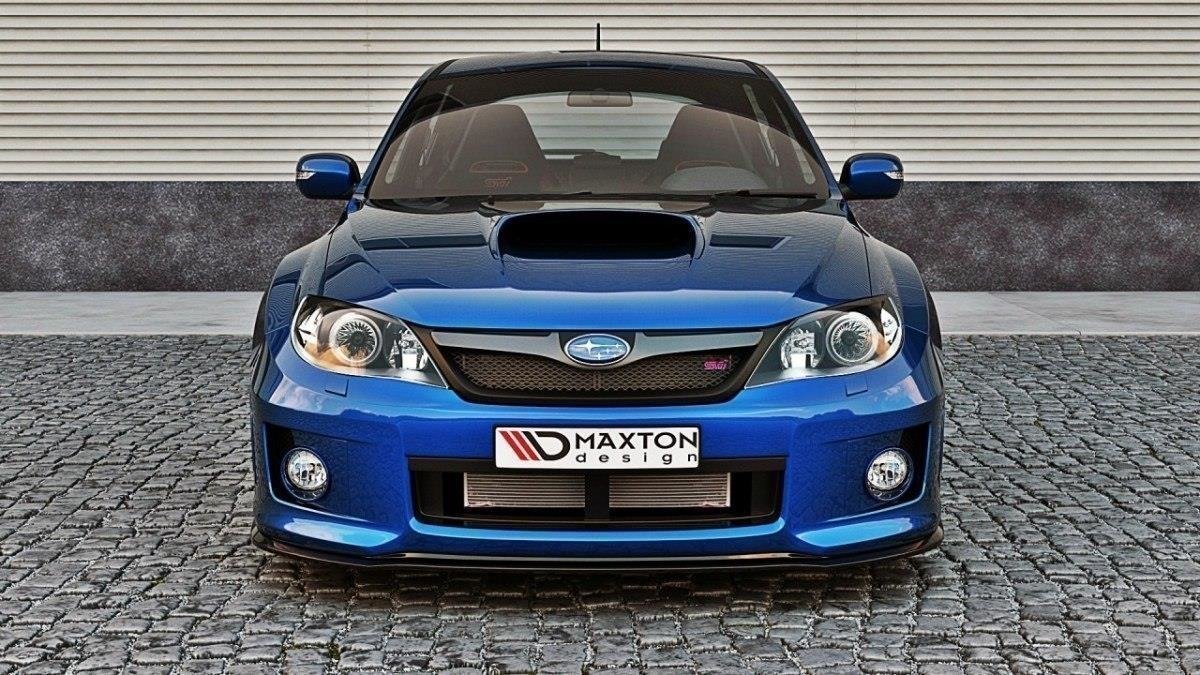 Front Ansatz für Subaru Impreza WRX STI 2011-2014 schwarz Hochglanz