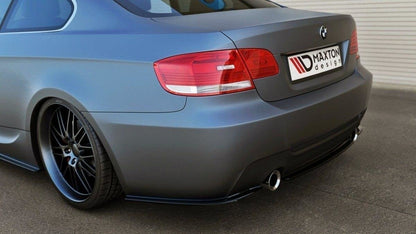 Mittlerer Diffusor Heck Ansatz für BMW 3er E92 M Paket schwarz matt