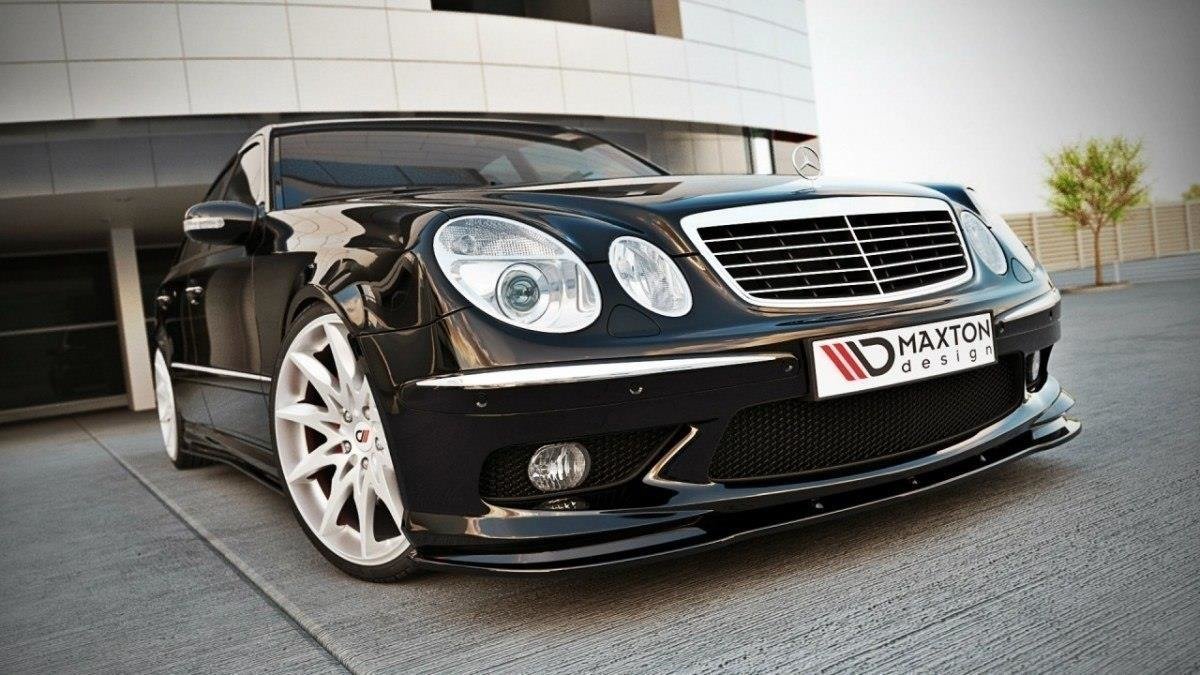 Front Ansatz für MERCEDES E W211 AMG VORFACELIFT Carbon Look