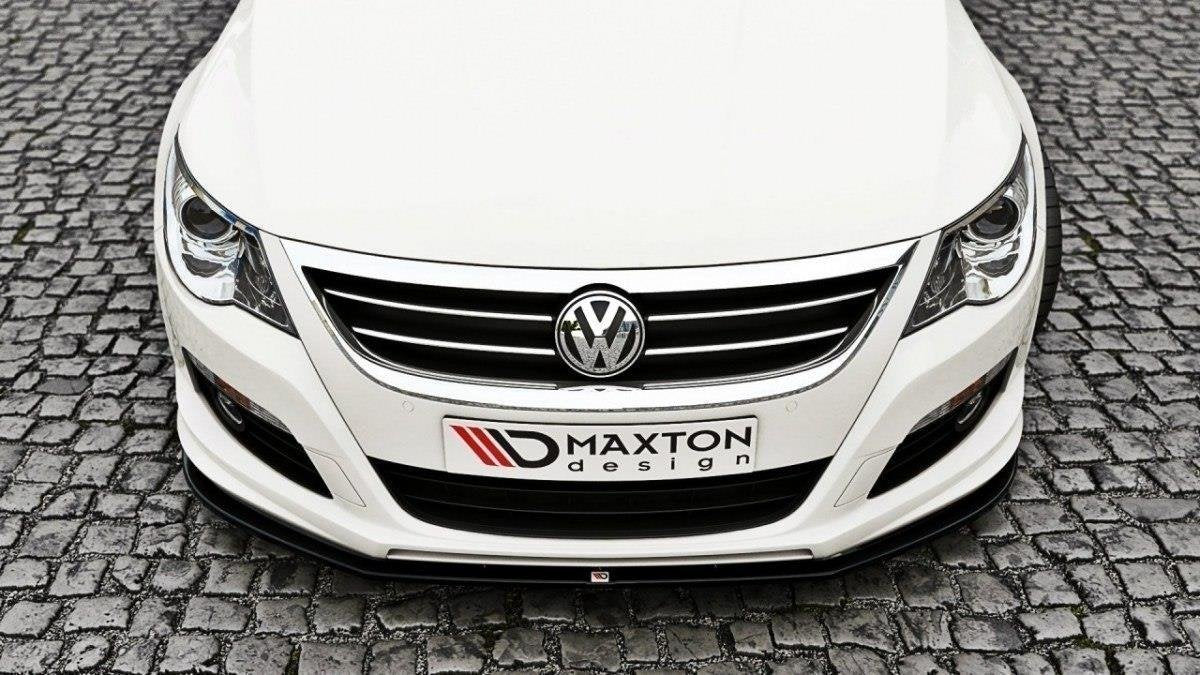 Front Ansatz für VW Passat CC R36 RLINE (vor Facelift) schwarz Hochglanz