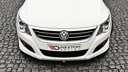 Front Ansatz für VW Passat CC R36 RLINE (vor Facelift) schwarz Hochglanz