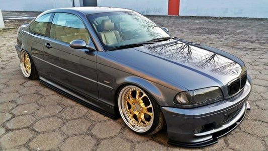 Seitenschweller Ansatz für V.1 für BMW 3er E46 M Paket COUPE schwarz matt