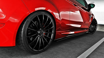 Seitenschweller Diffuser Ford Fiesta ST / ST-Line Mk7 / Mk7 FL schwarz Hochglanz