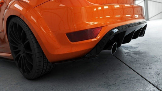 Diffusor Heck Ansatz für FORD FOCUS II ST FACELIFT schwarz matt