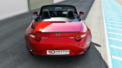 Heck Ansatz Flaps Diffusor für Mazda MX-5 IV schwarz matt