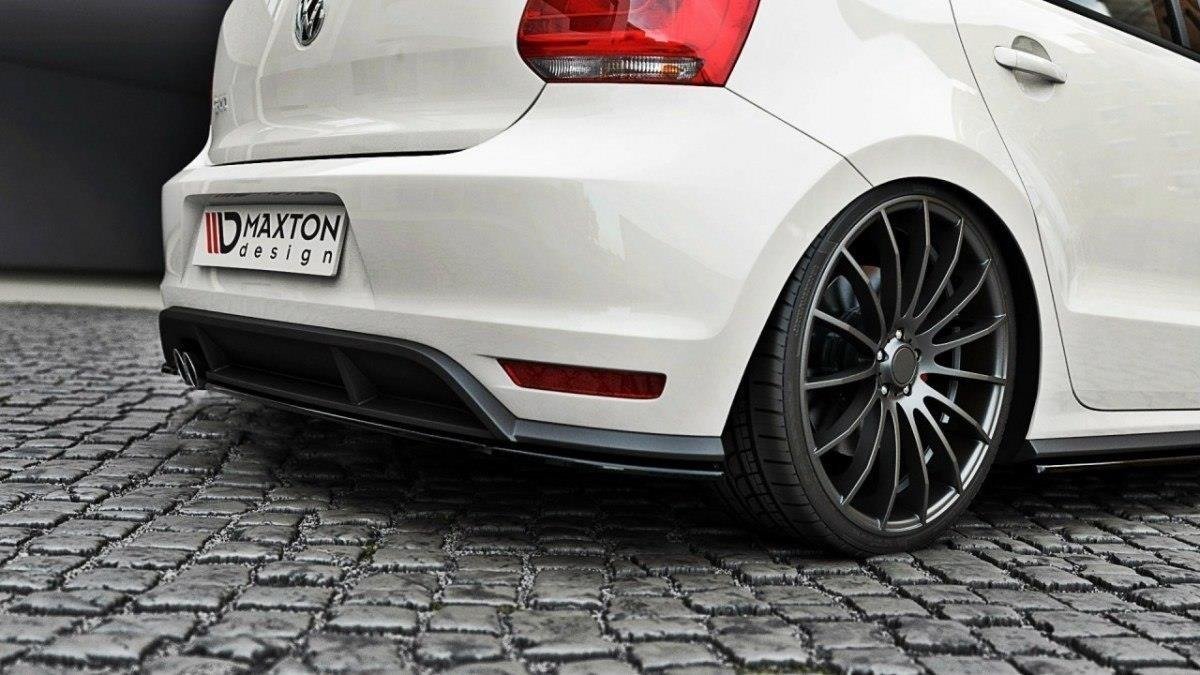 Diffusor Heck Ansatz für POLO MK5 GTI Facelift Carbon Look