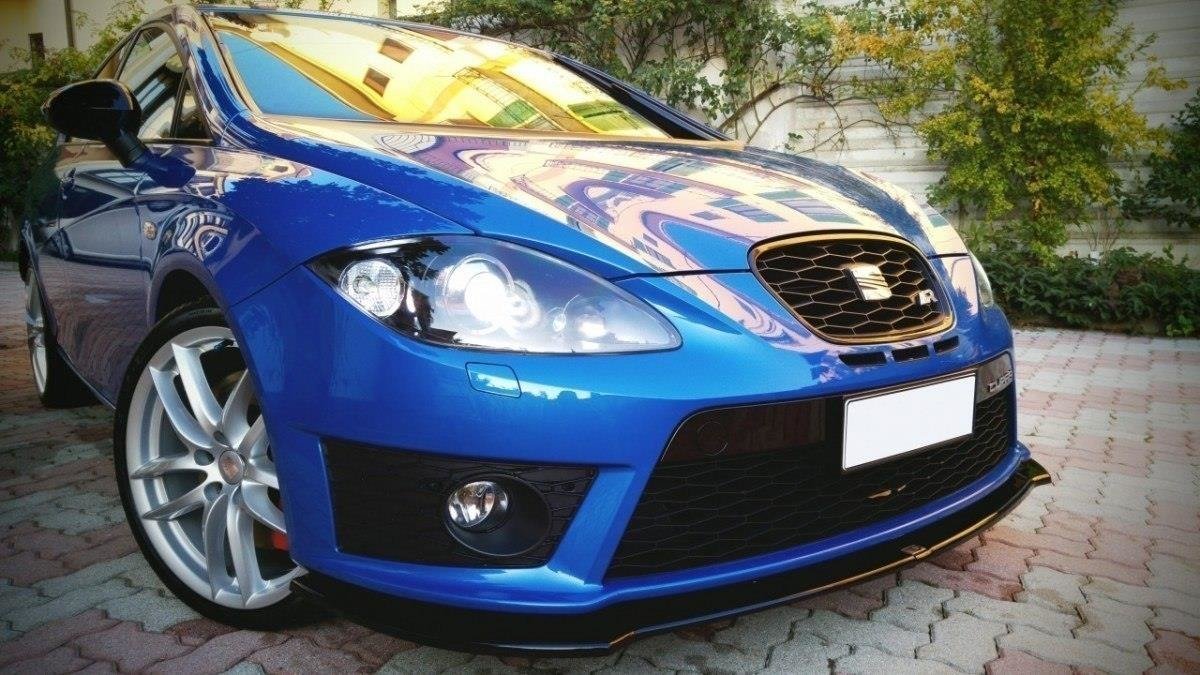 Front Ansatz V.1 für SEAT LEON MK2 CUPRA FR Facelift schwarz Hochglanz
