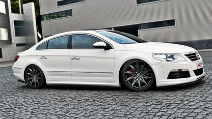 Seitenschweller Ansatz für VW Passat CC R36 RLINE (vor Facelift) schwarz Hochglanz