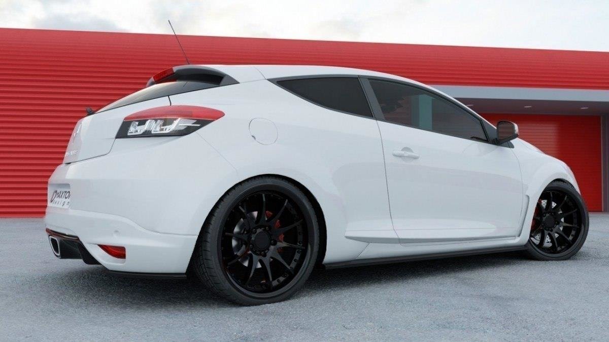 Seitenschweller Ansatz für RENAULT MEGANE 3 RS schwarz Hochglanz