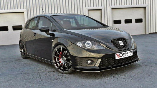 Front Ansatz V.1 für SEAT LEON MK2 CUPRA FR Facelift schwarz Hochglanz