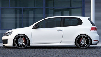 Seitenschweller Ansatz für VW GOLF 6 GTI 35TH / R20 schwarz Hochglanz