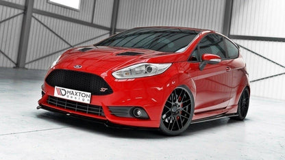 Front Ansatz V.3 für Ford Fiesta ST Mk7 FL schwarz Hochglanz