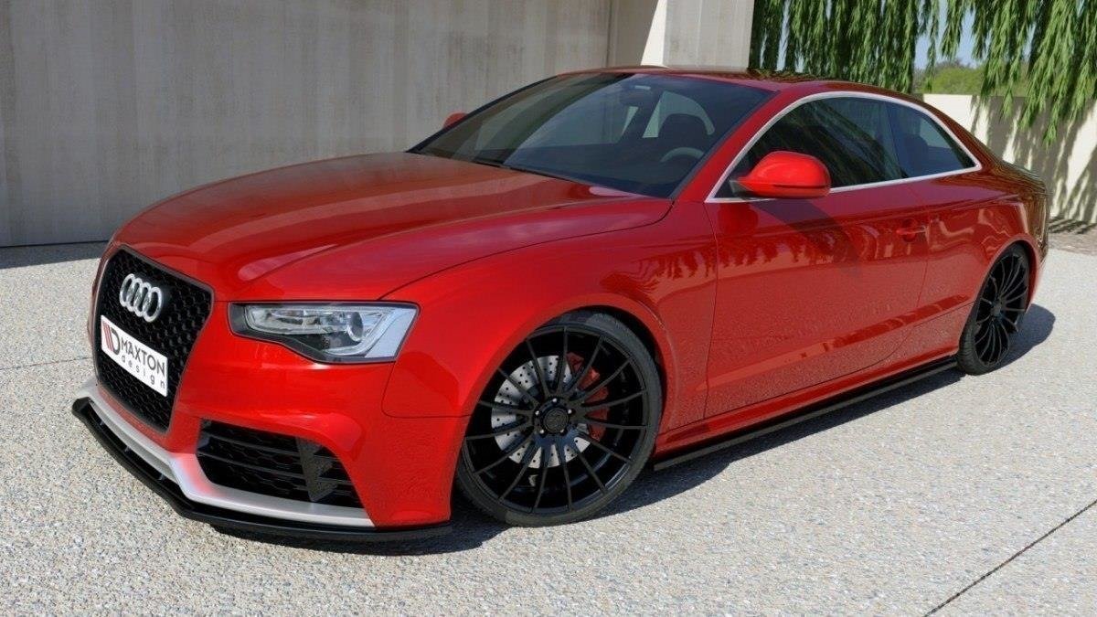Seitenschweller Ansatz für Audi RS5 8T / 8T FL  Carbon Look