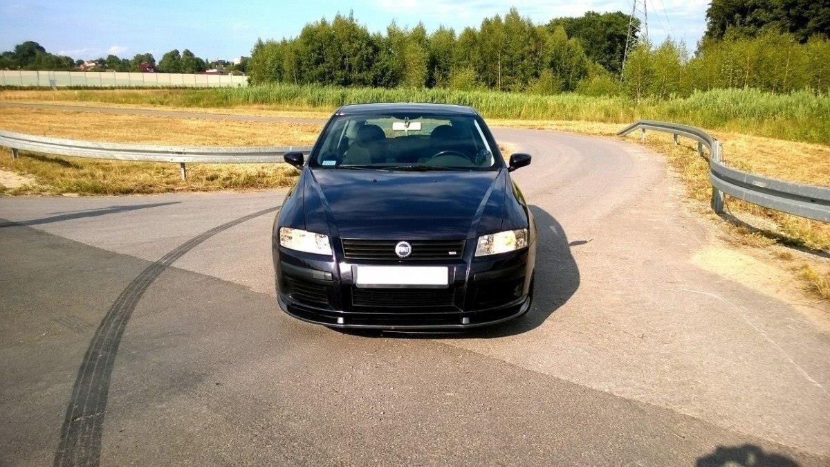 Front Ansatz für FIAT STILO 3 Türer schwarz Hochglanz