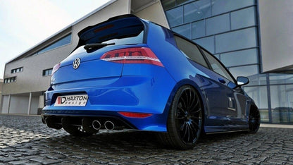 VW GOLF 7 R HATCHBACK Diffusor Heck Ansatz für Heckschürze für & Heck Ansatz Flaps Diffusor für