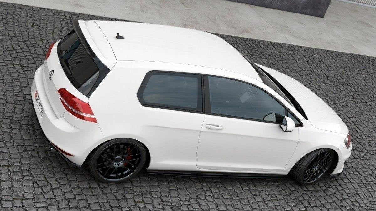 Spoiler CAP für VW GOLF 7 GTI CLUBSPORT schwarz matt