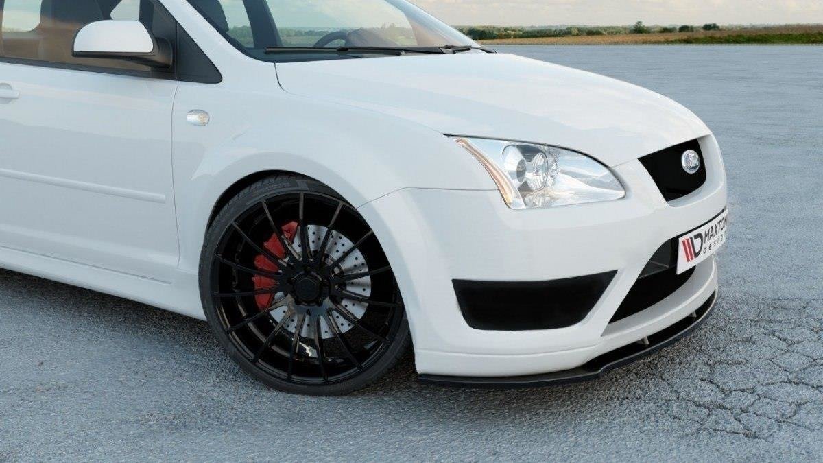 Front Ansatz V.1 für Ford Focus ST Mk2  schwarz Hochglanz