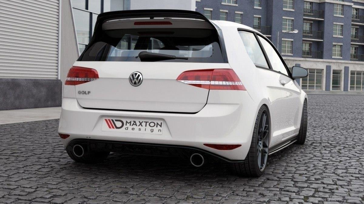 Spoiler CAP für VW GOLF 7 GTI CLUBSPORT schwarz matt