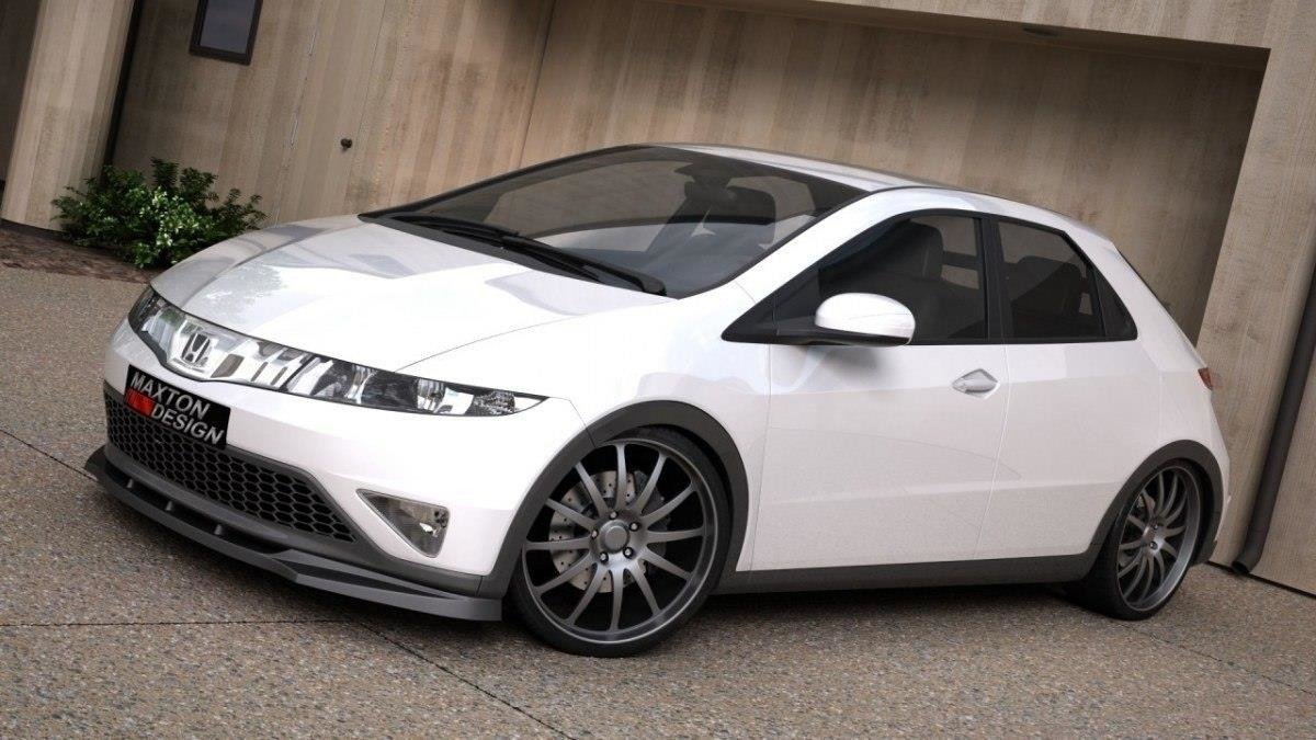 Front Ansatz für CIVIC MK8 vor Facelift schwarz matt