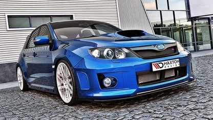 Front Ansatz für Subaru Impreza WRX STI 2011-2014 schwarz Hochglanz