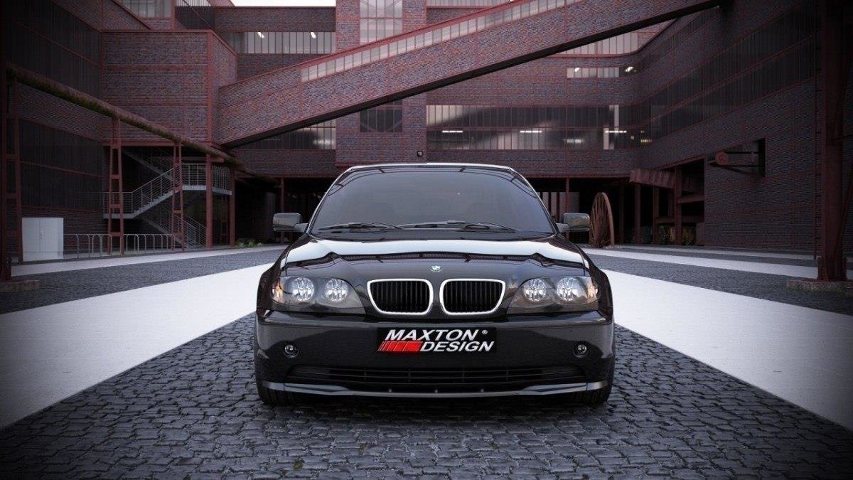 Front Ansatz für BMW 3er E46 LIMOUSINE Facelift schwarz Hochglanz