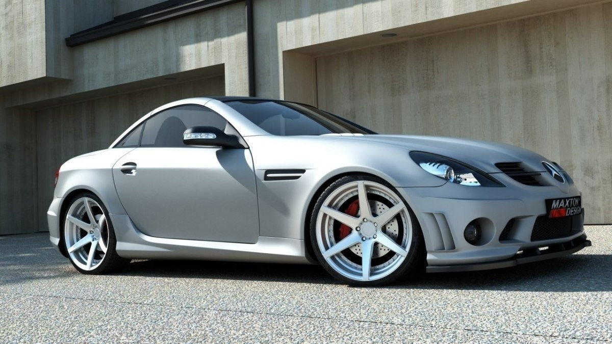 Front Ansatz für MERCEDES SLK R171 (FÜR ME-SLK-R171-AMG204-F1) schwarz matt