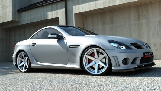 Front Ansatz für MERCEDES SLK R171 (FÜR ME-SLK-R171-AMG204-F1) schwarz matt