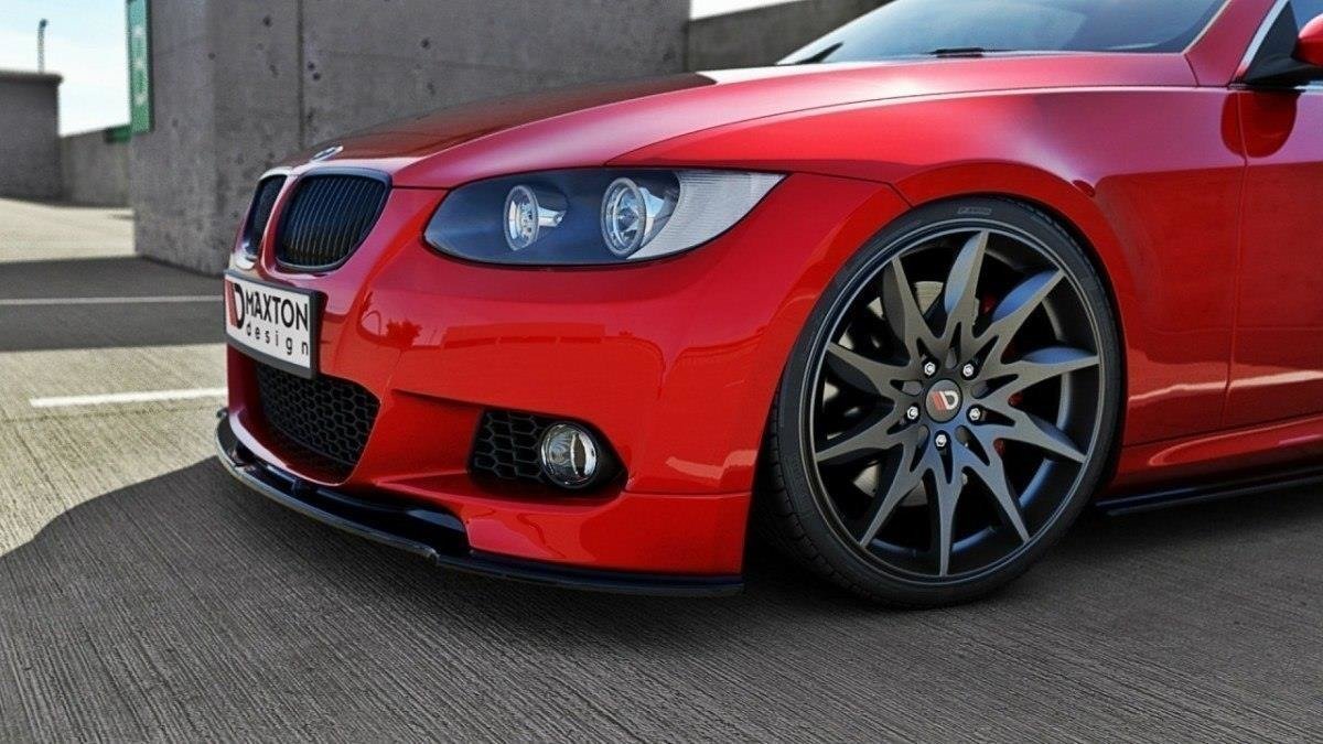 Front Ansatz für BMW 3er E92 M Paket vor Facelift schwarz matt
