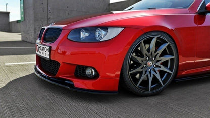 Front Ansatz für BMW 3er E92 M Paket vor Facelift schwarz matt