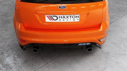 Heck Ansatz Flaps Diffusor für v.2 FORD FOCUS II ST Facelift schwarz matt