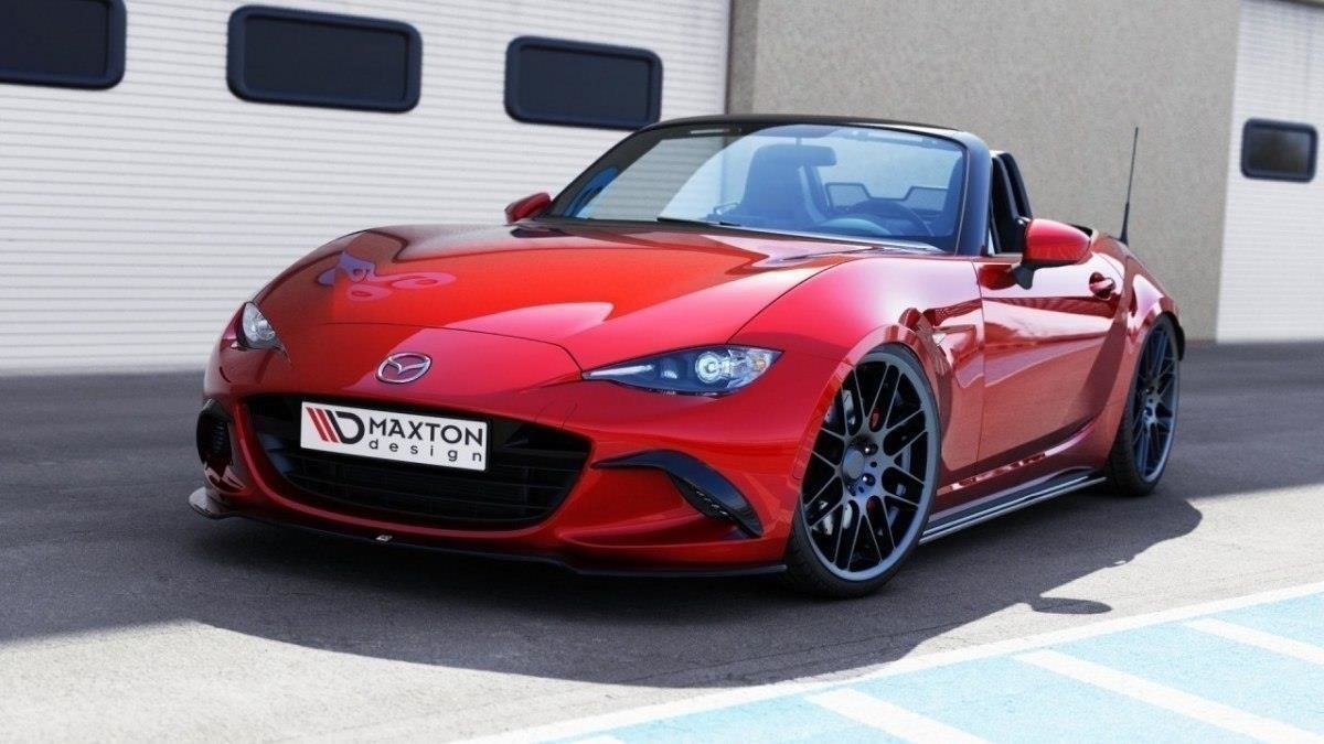 Nebelleuchten Abdeckung für Mazda MX-5 IV schwarz Hochglanz