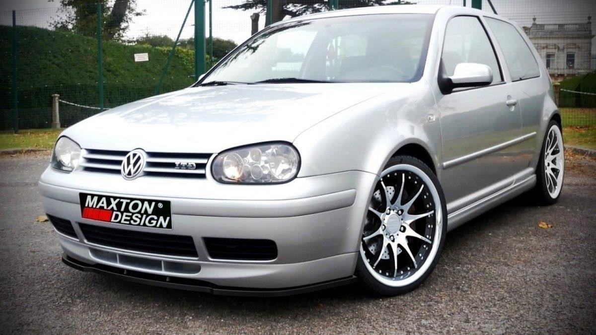 Front Ansatz für VW GOLF 4 (FÜR 25TH Frontansatz) schwarz matt