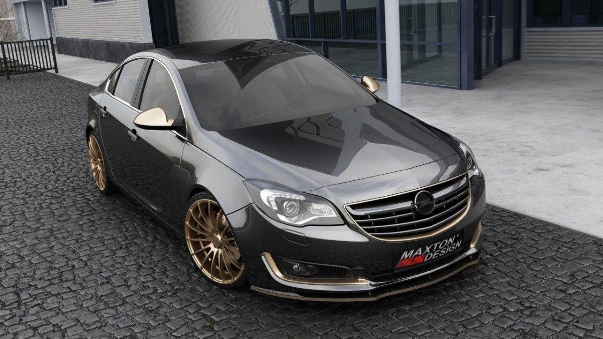 Front Ansatz für OPEL INSIGNIA MK1 Facelift schwarz matt