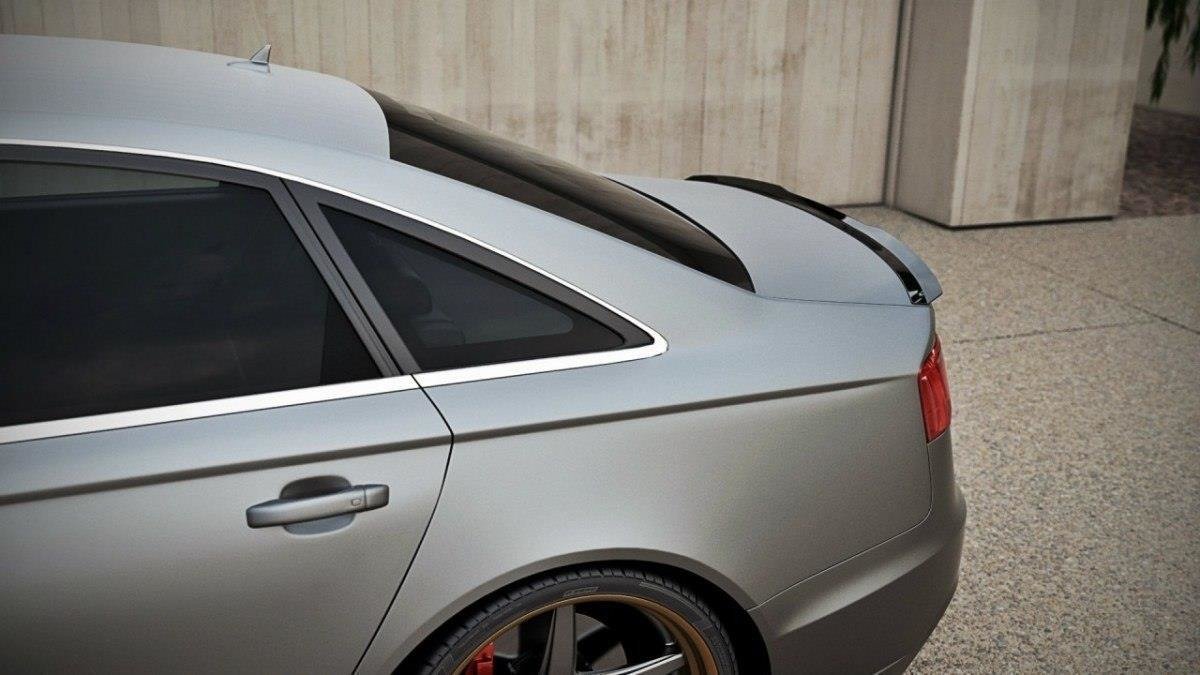Spoiler CAP für AUDI A6 C7 S-LINE SEDAN Carbon Look