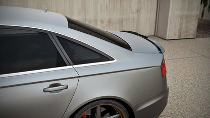 Spoiler CAP für AUDI A6 C7 S-LINE SEDAN Carbon Look