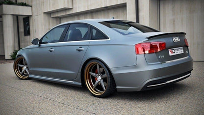 Spoiler CAP für AUDI A6 C7 S-LINE SEDAN schwarz Hochglanz