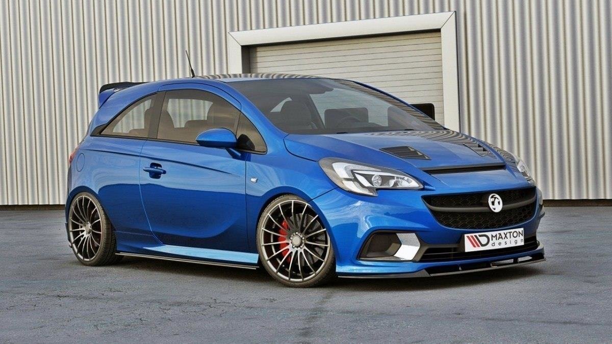 Seitenschweller Ansatz für OPEL CORSA E OPC/VXR schwarz matt