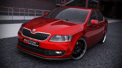 Front Ansatz für SKODA OCTAVIA III Carbon Look