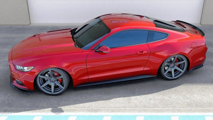 Seitenschweller Ansatz für Ford Mustang Mk6 Carbon Look