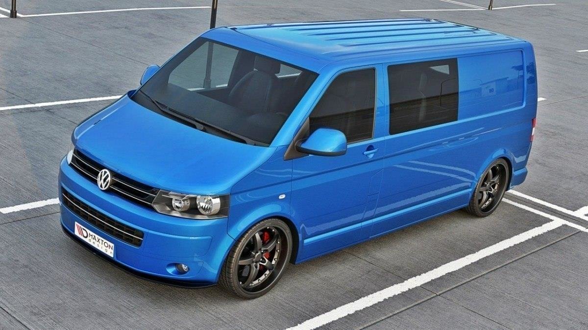 Front Ansatz für VW T5 Facelift ver.2 schwarz matt