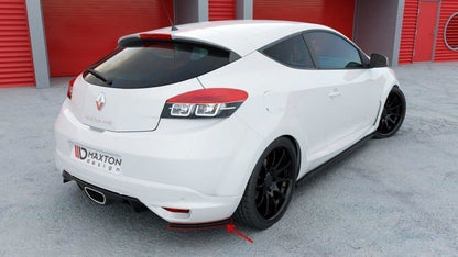 Heck Ansatz Flaps Diffusor für RENAULT MEGANE 3 RS schwarz matt
