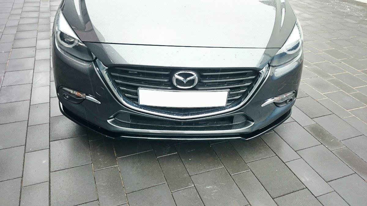 Front Ansatz für v.1 Mazda 3 BN (Mk3) Facelift schwarz matt