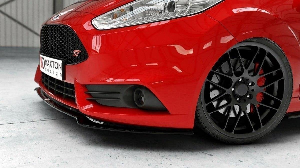 Front Ansatz V.3 für Ford Fiesta ST Mk7 FL schwarz Hochglanz