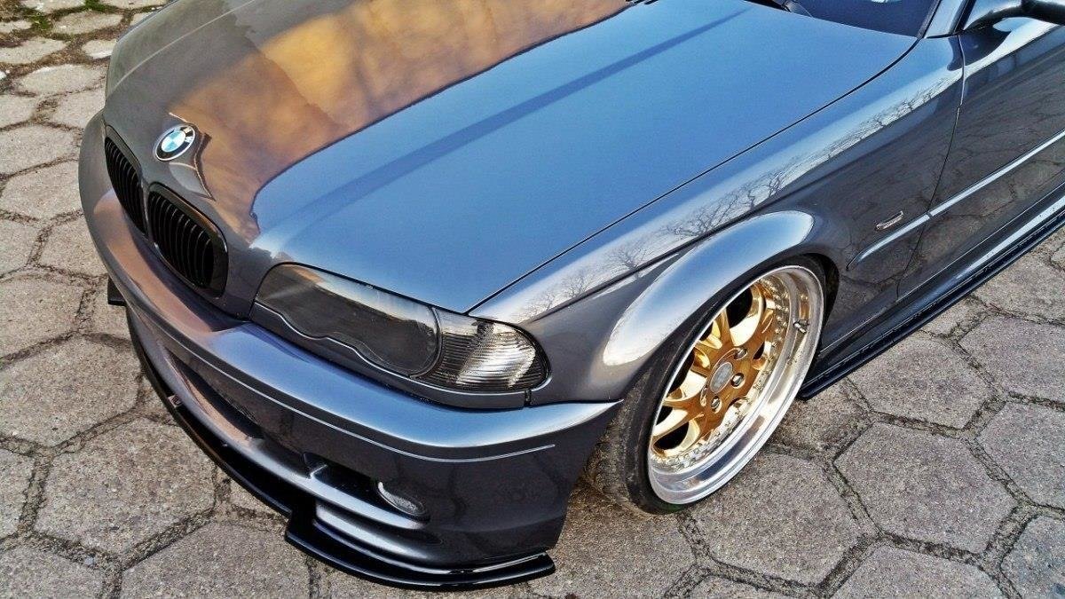 Front Ansatz V.1 für BMW 3er E46 M Paket COUPE schwarz matt